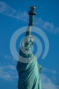 Close up statue of Liberty