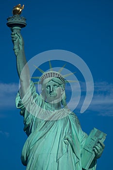 Close up statue of Liberty