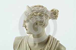 Close Up of a Statuette Of Diana the Roman Goddess of the Hunt