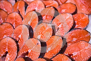 Close up of steak Salmon