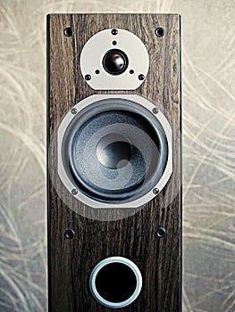 Close-Up Of Stereo Speaker
