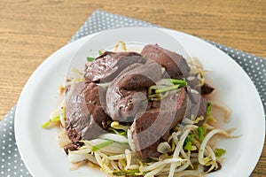 Close Up of Stir Fried Bean Sprout