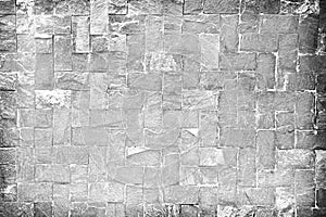 Stone texture brick wall pattern white gray  background