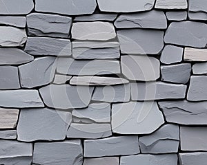 Grey Natural Stone Wall Texture Background