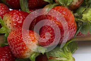 Close up strawberries