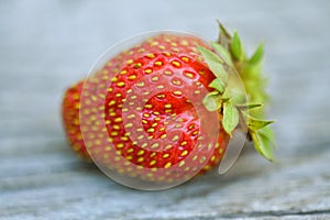 Close up on a strawberry