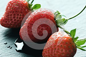 Close-up strawberry, fruit