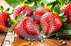 close-up of strawberry macro background