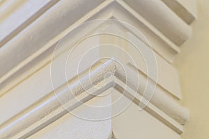 Close up of stucco molding background