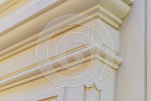 Close up of stucco molding background