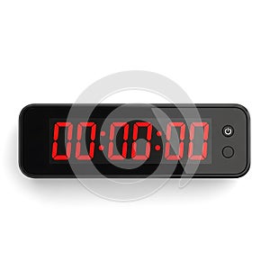 Digital Clock Displaying Zero Time