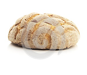 Isolated Mexican Chocolate Concha Bread