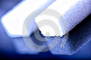 Close up of sugar cubes