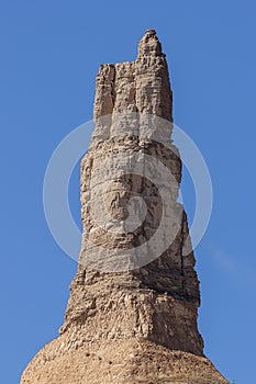 Close up of the summit of Chimney Rock photo