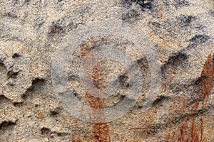 Close up surface of granite and concrete walls and floors taken in northern germany