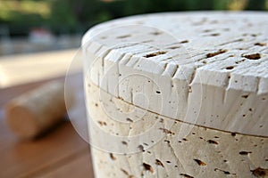 Surface of white cork texture