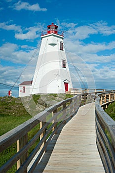 Close up of Swallowtail Lighthouse