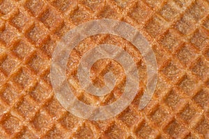 Close up sweet waffle