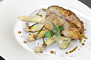 Close up of sweetbread on a plate