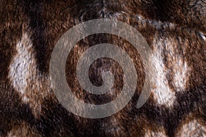 Close-up of synthetic fur imitating fur of animal photo