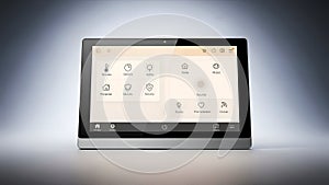 Smart Home Control Tablet Automation System Interface