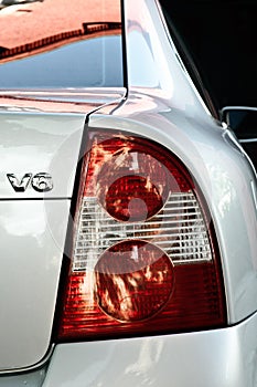 Close-up of taillight