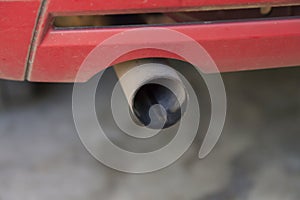 Close up of a Tailpipe
