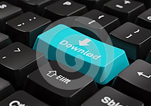 Download button on keyboard