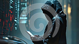 Close Up Telephone Hacker