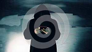 Close Up Telephone Hacker