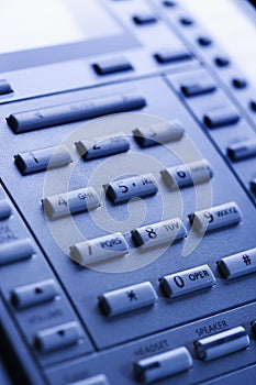 Close-up of telephone keypad.