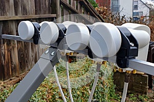 Close up of a television satellite dish