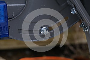 Close up of a television satellite dish