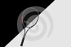 Close-Up Of A Tennis Racket