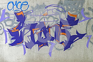 Close Up Text Graffiti At Amsterdam The Netherlands 28-6-2020