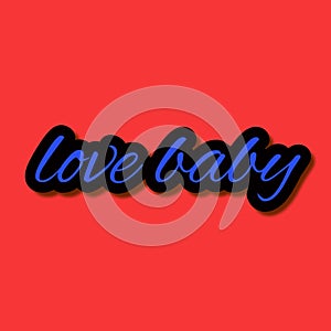 close-up of text on red background