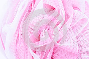 Close up texture of bath sponge