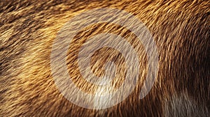 Close-up Texture of Brown and White Animal Fur