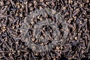 Close up texture of cloves