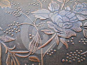 Close Up Texture Embossed Rose