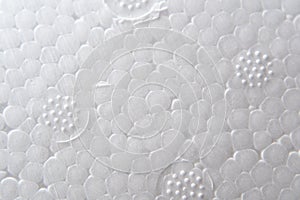 Close-up texture of Expanded Polystyrene foam