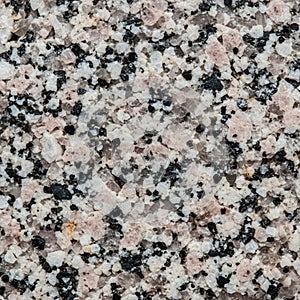 Close up texture of granite featuring a coarse grained composition