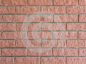 Close up texture of ideal red brick wall