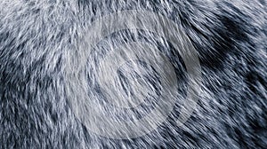 Close-up Texture of Light Gray Fur