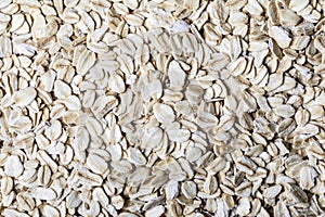 Close up texture of oat flakes