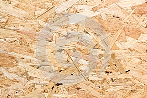 Close up texture of oriented strand board (OSB)