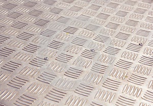 Close up texture of stainless steel floor plate