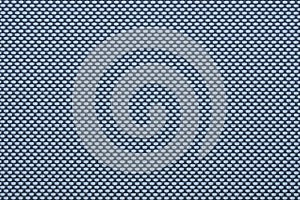 Close-up texture of weaving plastic coating in blue tone