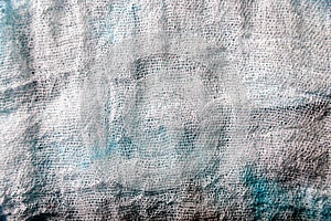 Texture of white gauze cheesecloth material