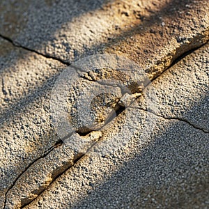 A contrasting texture enhancing the depth and irregularity of the